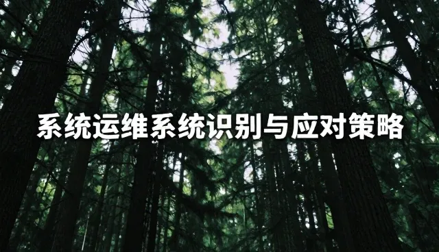 系统运维中系统故障的识别与应对策略